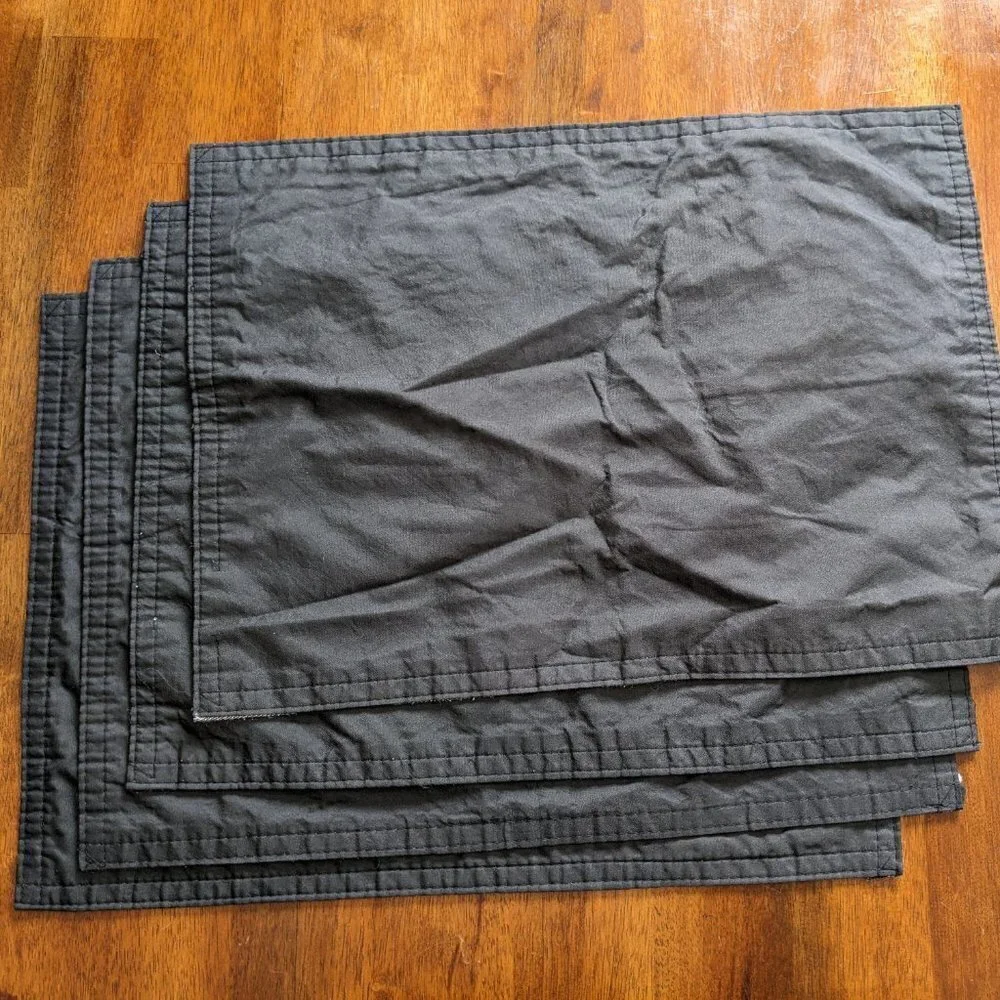 Buffalo Check Placemats & Table Runner Black & White